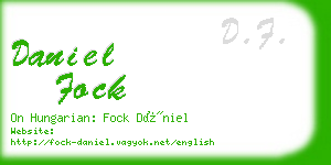 daniel fock business card